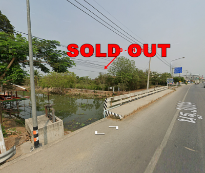 ที่ดิน 4 - 0 - 54 ไร่ ติดถนน กรุงนนท์ - จงถนอม (นฐ.3004) กม.12  บางเลน นครปฐม  0